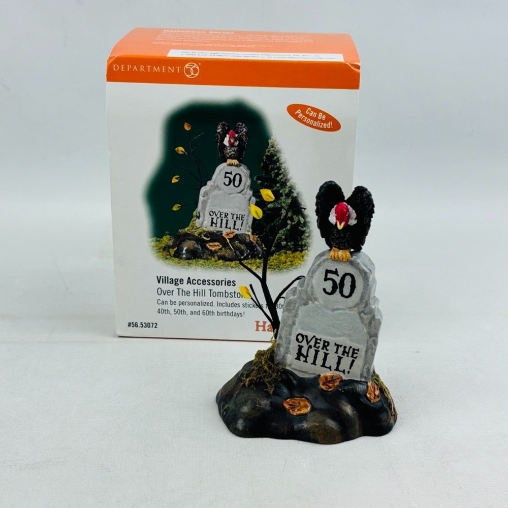 Dept 56 Over The Hill Tombstone Halloween‎ Village Accessories Stickers #53072